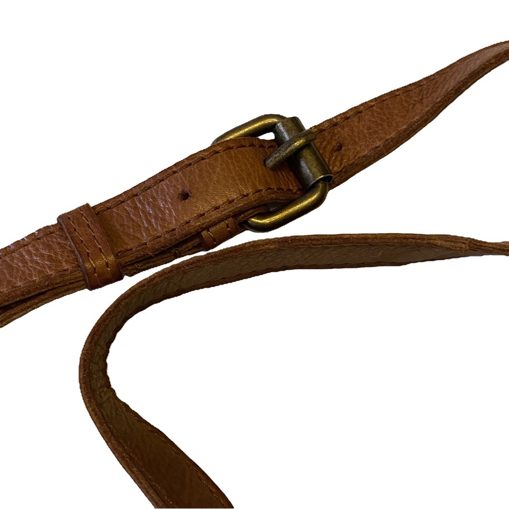 Vilenca Holland Woven Leather Cognac Brown Shoulder Purse Crossbody Bag - Picture 8 of 11